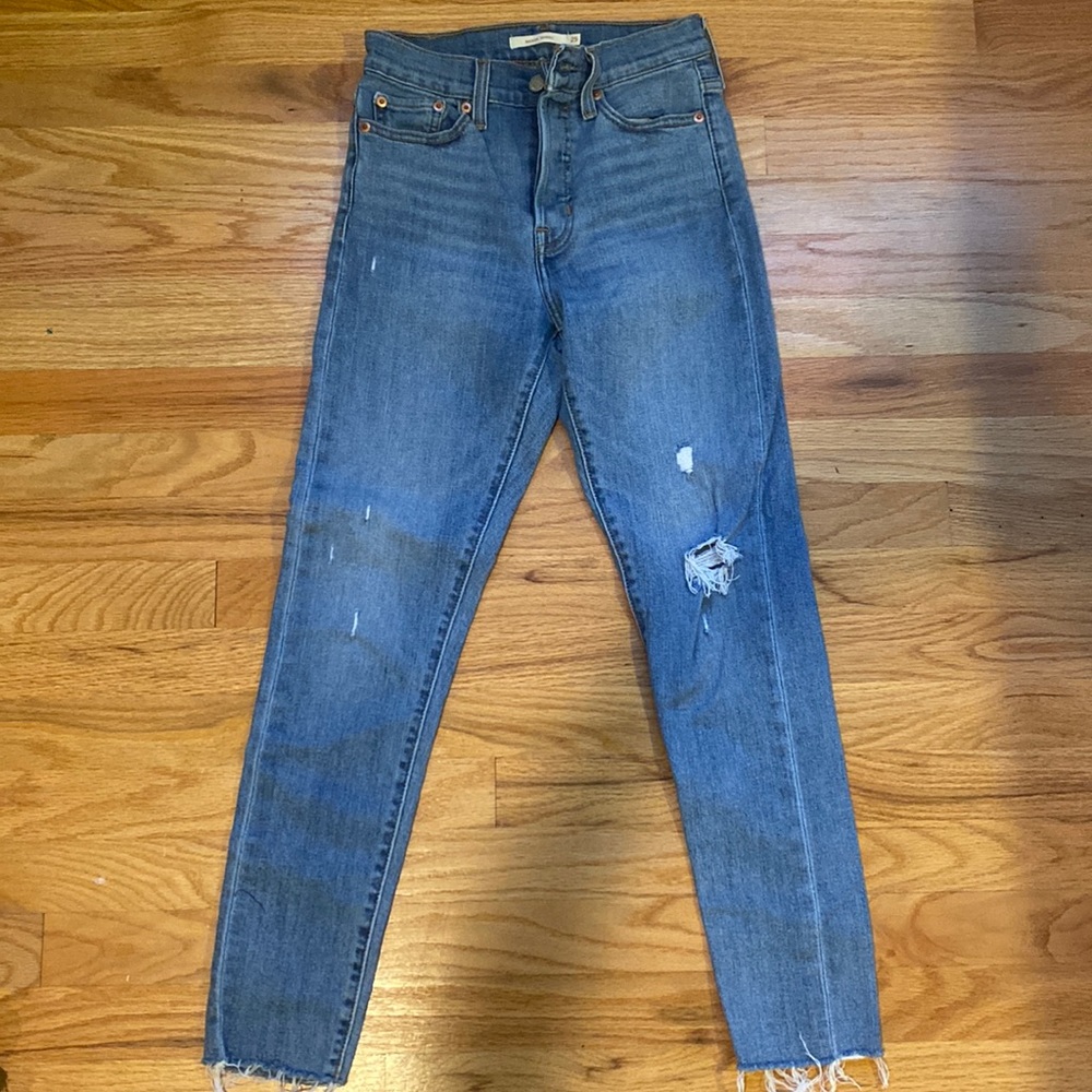 Levi’s Straight Leg Ripped Jeans